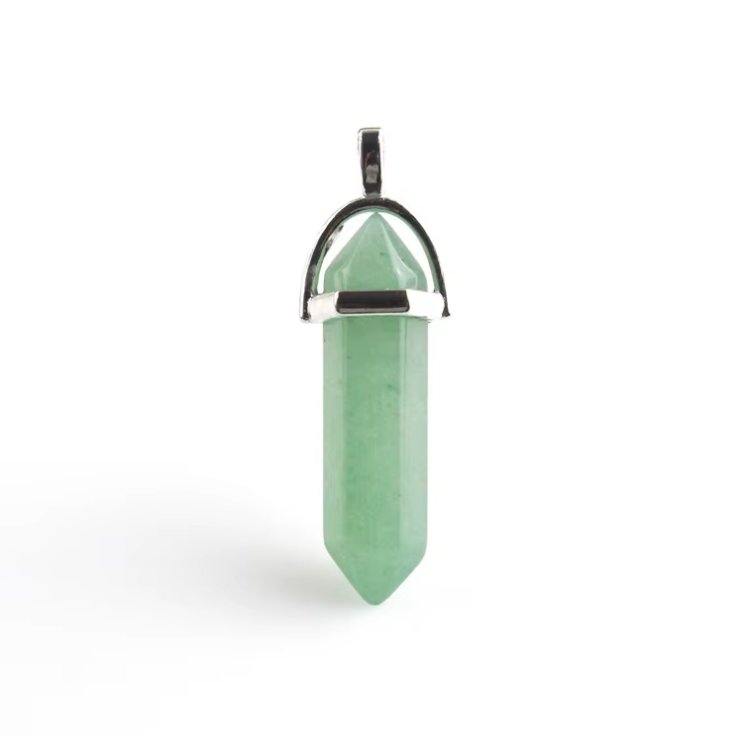 Natural Stone, Hexagonal, Pendant Necklace