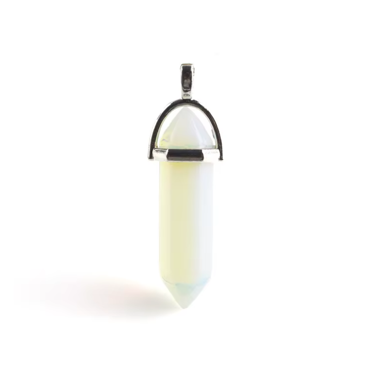 Natural Stone, Hexagonal, Pendant Necklace