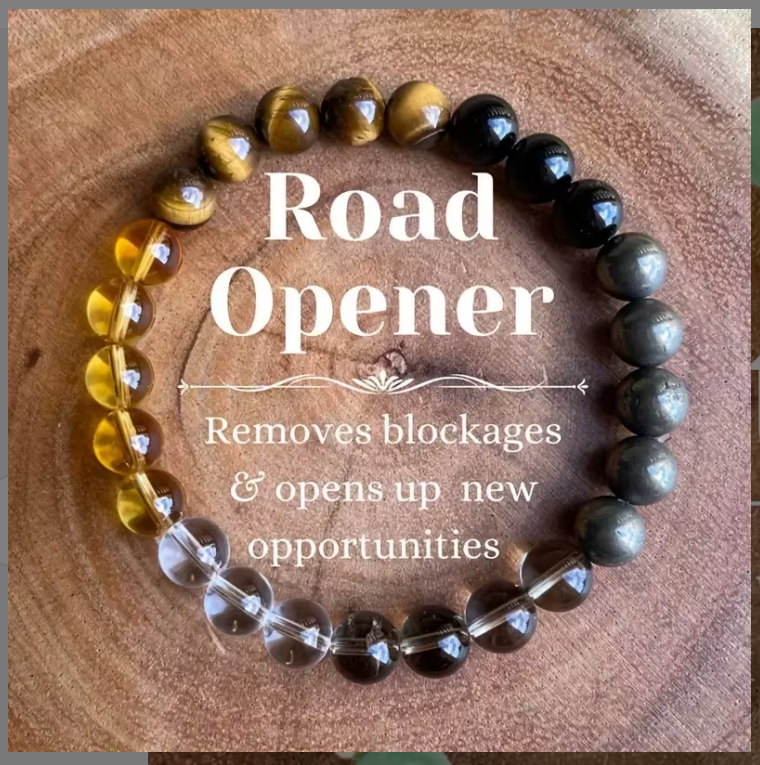 Natural Stone Beaded Bracelet, 8mm, Elastic Handmade Trendy Jewellery