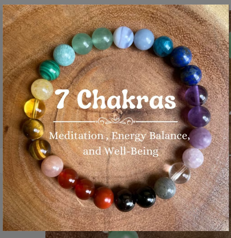 Natural Stone Beaded Bracelet, 8mm, Elastic Handmade Trendy Jewellery