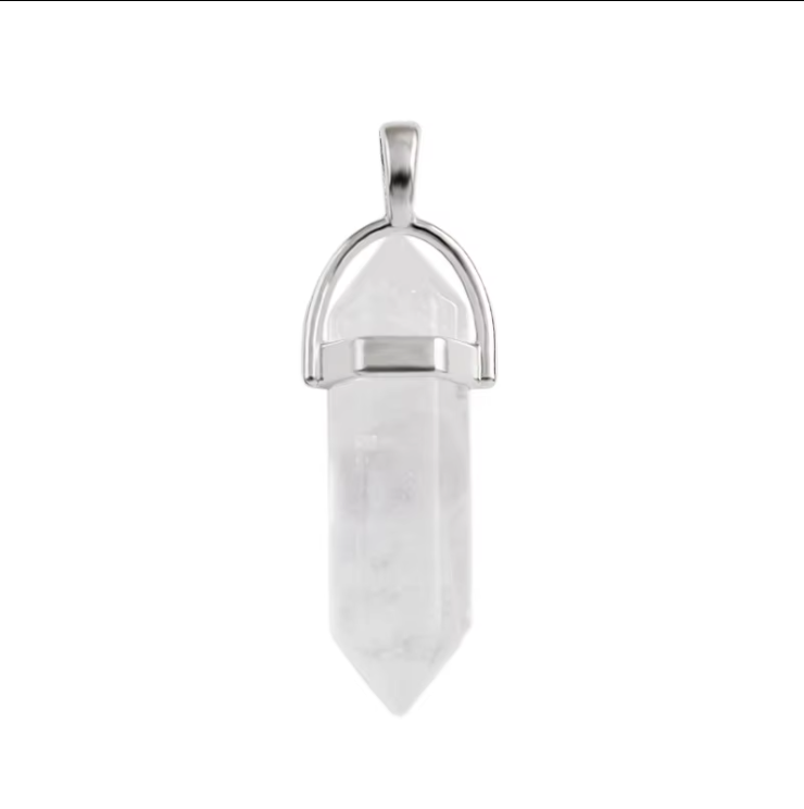 Natural Stone, Hexagonal, Pendant Necklace