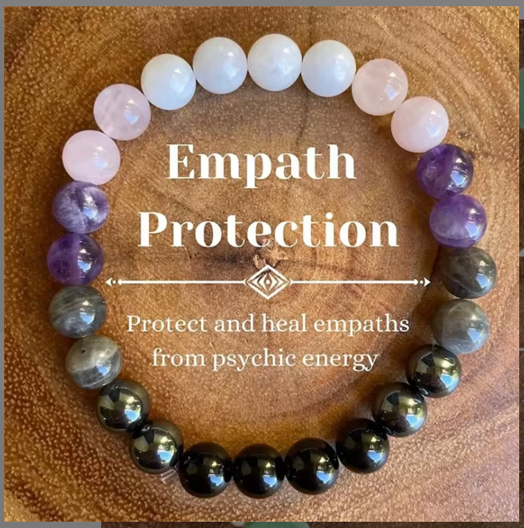 Natural Stone Beaded Bracelet, 8mm, Elastic Handmade Trendy Jewellery