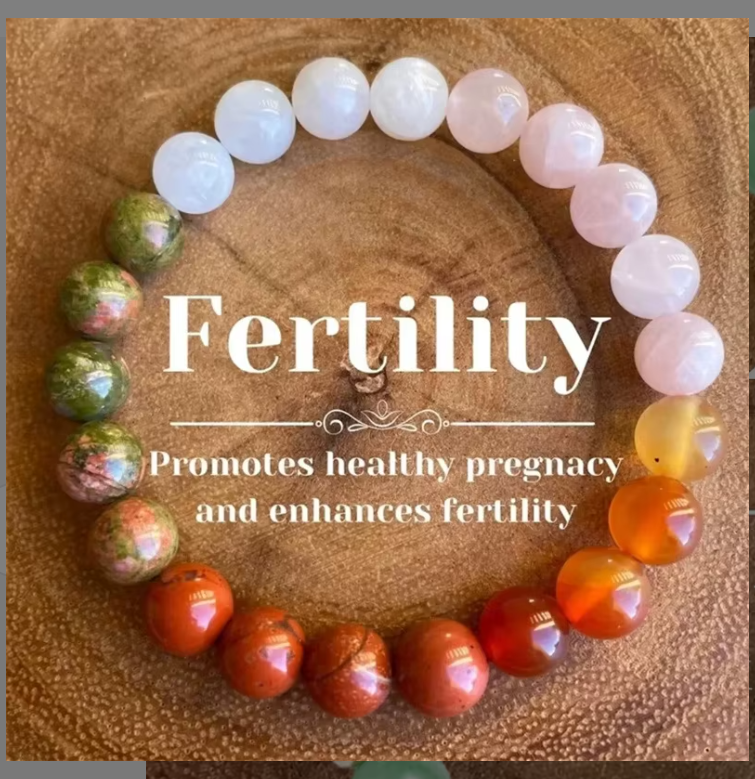 Natural Stone Beaded Bracelet, 8mm, Elastic Handmade Trendy Jewellery